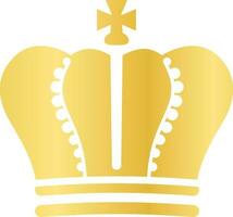 real oro Rey coronas icono silueta, heráldico corona elementos. Clásico realeza símbolo, dorado reina diadema, princesa tiara vector icono conjunto