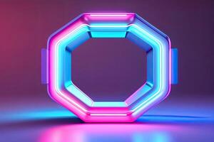 Purple Neon Abstract Background photo