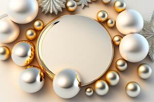 White and Gold Pearl Ball Background photo