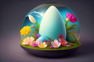 Easter Holiday Background Illustration. photo