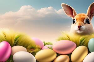 Easter Holiday Background Illustration. photo