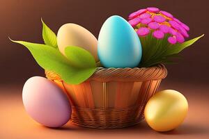 Easter Holiday Background Illustration. photo