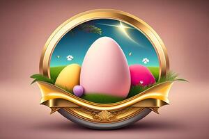 Easter Holiday Background Illustration. photo