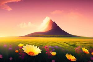 Easter Holiday Background Illustration. photo