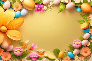 Easter Holiday Background Illustration. photo