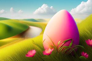 Easter Holiday Background Illustration. photo