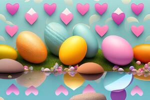 Easter Holiday Background Illustration. photo