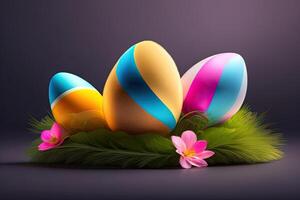 Easter Holiday Background Illustration. photo