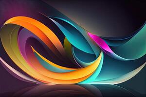 Colorful Bright Design of Abstract Background. photo