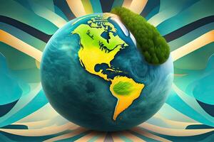 Happy Earth Day Illustration photo