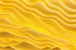 Liquid Pastel Yellow Wavy Plastic Texture Background photo