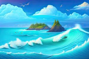 Mother Ocean Day Background photo