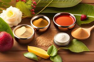 Natural Cosmetics Colorful photo