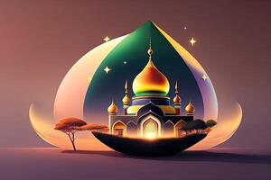 Ramadán símbolo ilustración generativo ai foto
