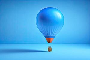 Blue Balloon on Background photo