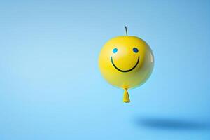 Circle Balloon with Smile Happy Face photo