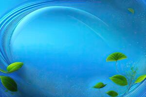 Blue Abstract Nature Landscape Background. photo