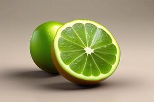 Lime Green Citrus Fruit photo