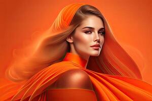 Orange Colorful Background photo