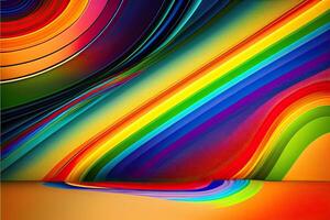 Rainbow Abstract Design Illustration photo