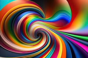 Rainbow Abstract Design Illustration photo