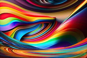 Rainbow Abstract Design Illustration photo