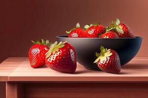 Strawberry Berry in a Bowl. photo