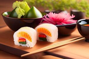 Sushi Listo a comer generativo ai foto