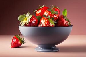Strawberry Berry in a Bowl. photo