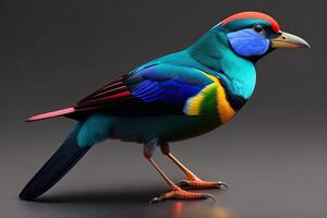 Colorful Parrot Body photo