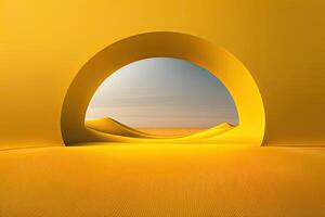 Yellow Abstract Background Illustration Art photo