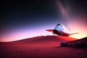 Starship Launch Expedition Background Illustration photo