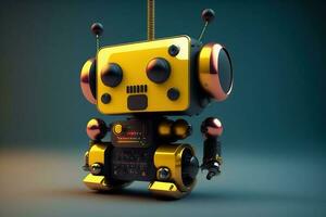 Little Robot Design Generative AI photo