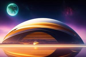 Abstract Space Fantastic Background Illustration photo