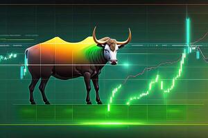 Bull Divergence in Stock Market Generative AI photo