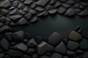 Black Concrete Solid Background Wall photo