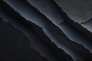 Black Solid Texture Background Generative AI photo