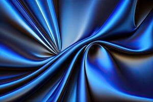 Blue Abstract Background Fabric Surface photo