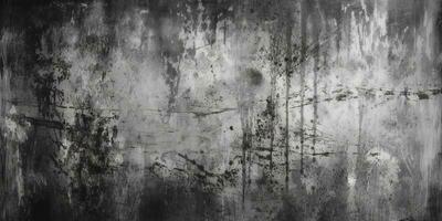 Dark scary background dark black concrete wall scary halloween background cement texture , generate ai photo