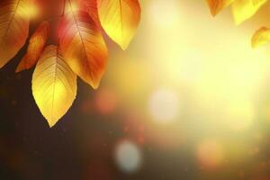 Realistic autumn background , generate ai photo