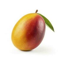 mango isolated on white background, clipping path, full depth of field, generate ai photo