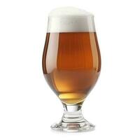 glass of beer isolated on white background, generate ai photo