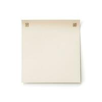 paper message, reminder blank isolated on white background, generate ai photo