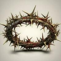 the crown of thorns of jesus christ . Ai generativ. photo