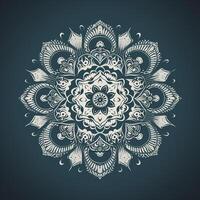 luxury ornamental mandala design background in gold color, photo