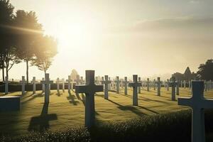 national cemetery, generate ai photo