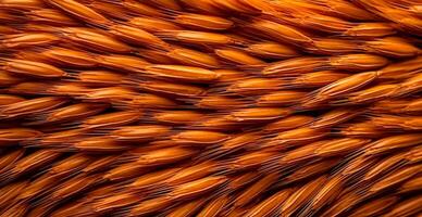 Wheat grains, flour, bakery background - image photo