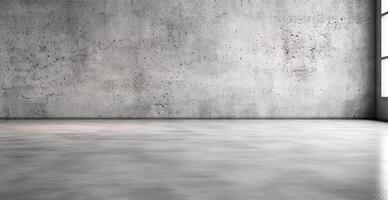Large spacious photo studio, gray studio for design and advertising - image