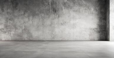 Large spacious photo studio, gray studio for design and advertising - image