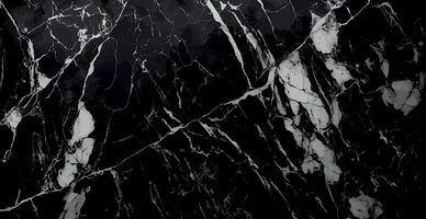 Black marble texture design, dark marble surface, curved golden lines, abstract panoramic background design - Vector